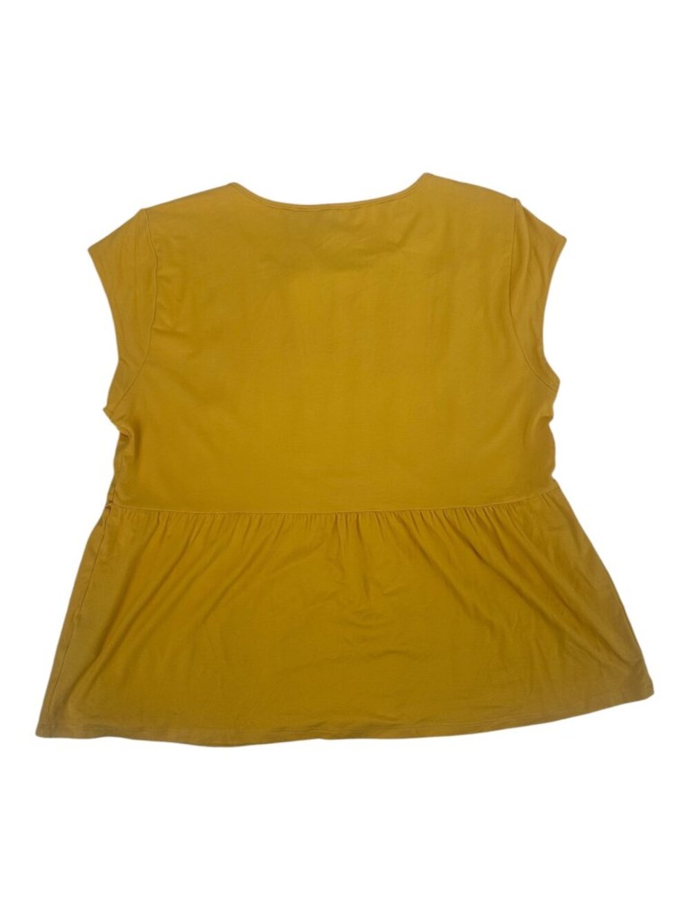 Tommy Hilfiger Blouse Large Mustard Yellow Peplum Crochet Lace Knit Boho NWOT - Picture 4 of 8